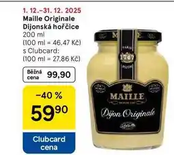 Tesco Maille Originale Dijonská hořčice, 200 ml nabídka