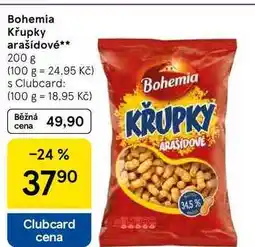 Tesco Bohemia Křupky arašídové, 200 g nabídka