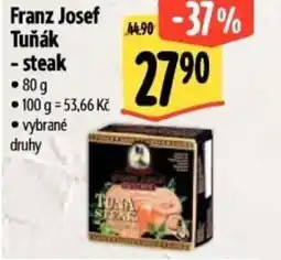 Albert Franz Josef Tuňák - steak nabídka