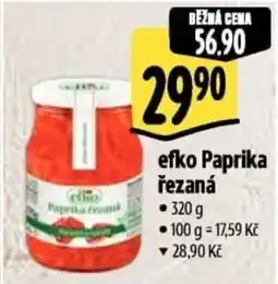 Albert Efko paprika řezaná nabídka