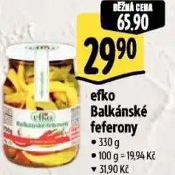 Albert Efko balkánské feferony nabídka