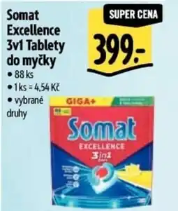 Albert Somat Excellence 3v1 Tablety do myčky nabídka
