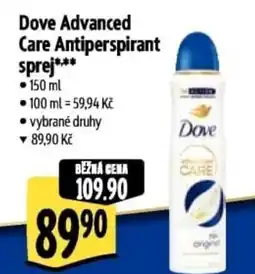 Albert Dove Advanced Care Antiperspirant sprej nabídka