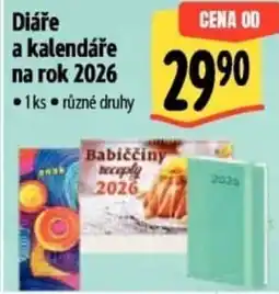 Albert Diáře a kalendáře na rok 2026 nabídka