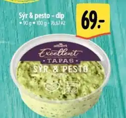 Albert Sýr & pesto - dip nabídka