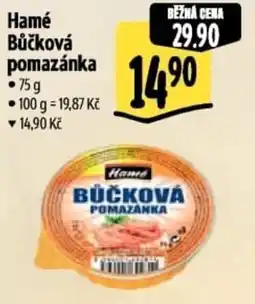 Albert Hamé Bůčková pomazánka nabídka