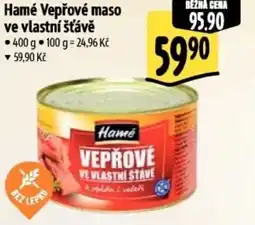 Albert Hamé Vepřové maso ve vlastní šťávě nabídka