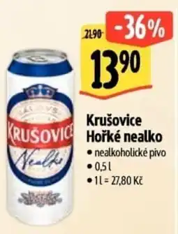 Albert Krušovice Hořké nealko nabídka