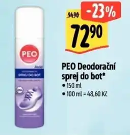 Albert PEO Deodorační sprej do bot nabídka