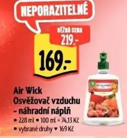 Albert Air Wick Osvěžovač vzduchu - náhradní náplň nabídka