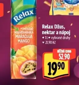 Albert Relax Džus, nektar a nápoj nabídka