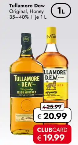 TRAVEL FREE Tullamore Dew Original, Honey 35-40% nabídka