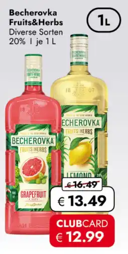 TRAVEL FREE Becherovka Fruits&Herbs nabídka