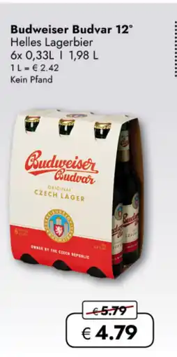 TRAVEL FREE Budweiser Budvar 12° Helles Lagerbier nabídka