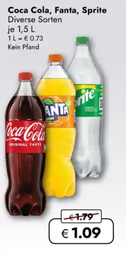 TRAVEL FREE Coca Cola, Fanta, Sprite nabídka