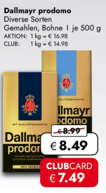 TRAVEL FREE Dallmayr prodomo nabídka
