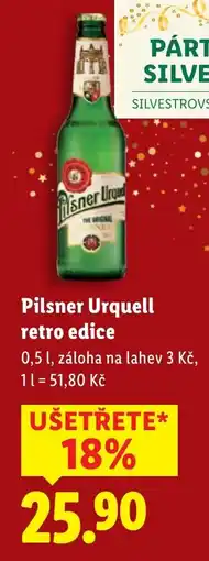 Lidl Pilsner Urquell retro edice nabídka