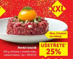 Lidl Hovězí tatarák nabídka