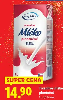 Lidl Trvanlivé mléko plnotučné nabídka