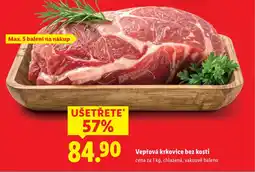 Lidl Vepřová krkovice bez kosti nabídka