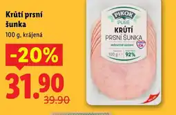 Lidl Pikok Krůtí prsní šunka nabídka