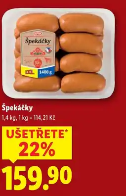 Lidl Špekáčky nabídka