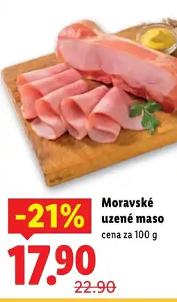 Lidl Moravské uzené maso nabídka