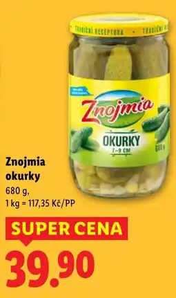 Lidl Znojmia okurky nabídka