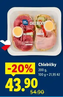 Lidl Chlebíčky nabídka