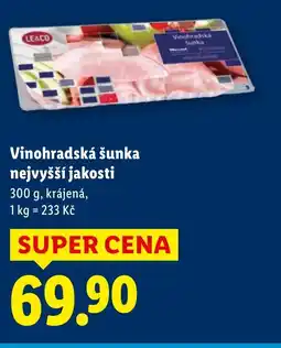 Lidl Vinohradská šunka nejvyšší jakosti nabídka