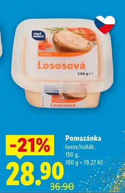 Lidl Pomazánka losos/tuňák nabídka
