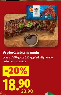 Lidl Vepřová žebra na medu nabídka