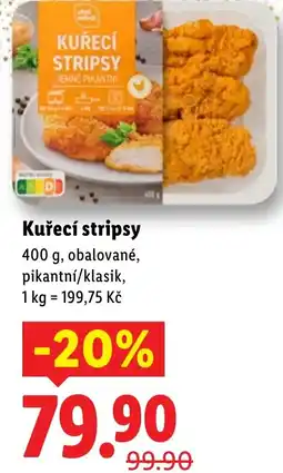 Lidl Kuřecí stripsy nabídka