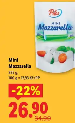 Lidl Pilos Mini Mozzarella nabídka