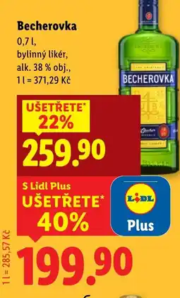 Lidl Becherovka nabídka