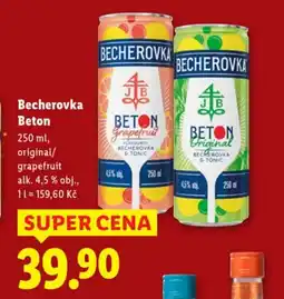 Lidl Becherovka Beton nabídka