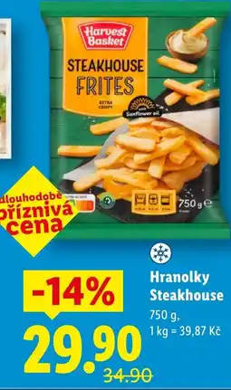 Lidl Hranolky Steakhouse nabídka