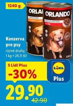 Lidl Konzerva pro psy nabídka