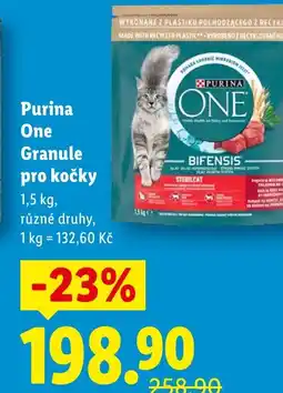 Lidl Purina One Granule pro kočky nabídka
