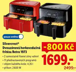 Lidl Silvercrest Dvouzónová horkovzdušná fritéza Retro 1973 nabídka