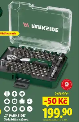 Lidl PARKSIDE Sada bitů s ráčnou nabídka
