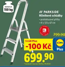 Lidl PARKSIDE Hliníkové schůdky nabídka