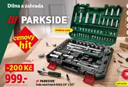 Lidl PARKSIDE Sada nástrčných klíčů 1/4" a 1/2" nabídka
