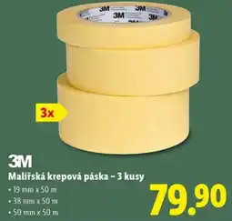 Lidl Malířská krepová páska - 3 kusy nabídka