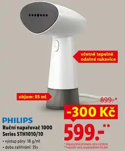 Lidl PHILIPS Ruční napařovač 1000 Series STH1010/10 nabídka