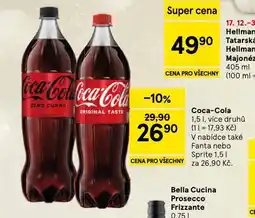 Tesco Coca cola, fanta, sprite nabídka