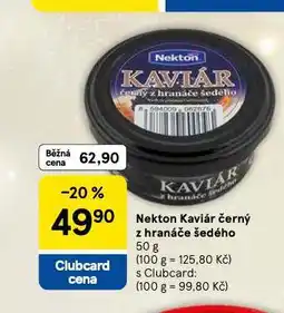 Tesco Nekton kaviár černý z hranáče šedého nabídka