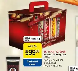 Tesco Kmotr dárkový box nabídka