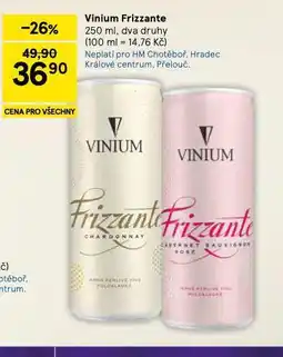 Tesco Vinium frizzante nabídka