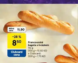 Tesco Francouzská bageta s kváskem nabídka